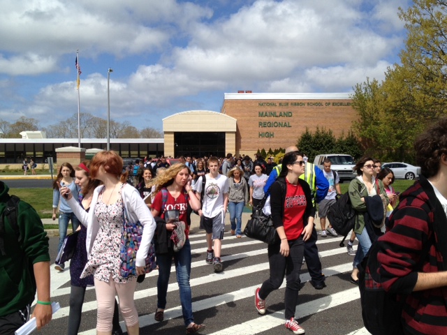 chemical spill at Mainland Regional High School